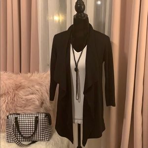 🖤Black Waterfall Cardigan